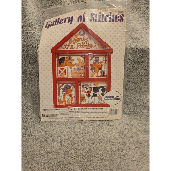 Other - Barnyard Gallery Ofnstitches Cross Stitch 7x10‎ Kit Farmhouse